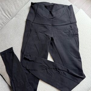 Lululemon Black High-Waisted Women's Leggings with Illusion Details